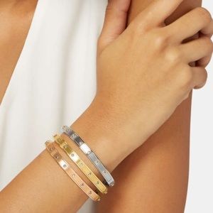 Henri Bendel Rivet Bangle - Gold/Silver/Rose Gold